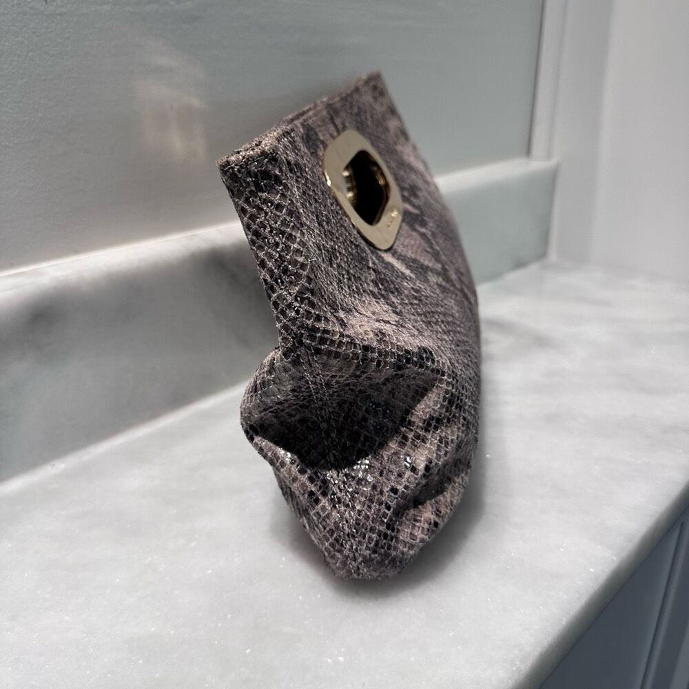 Michael Kors Snakeskin Python Embossed Leather Be… - image 3